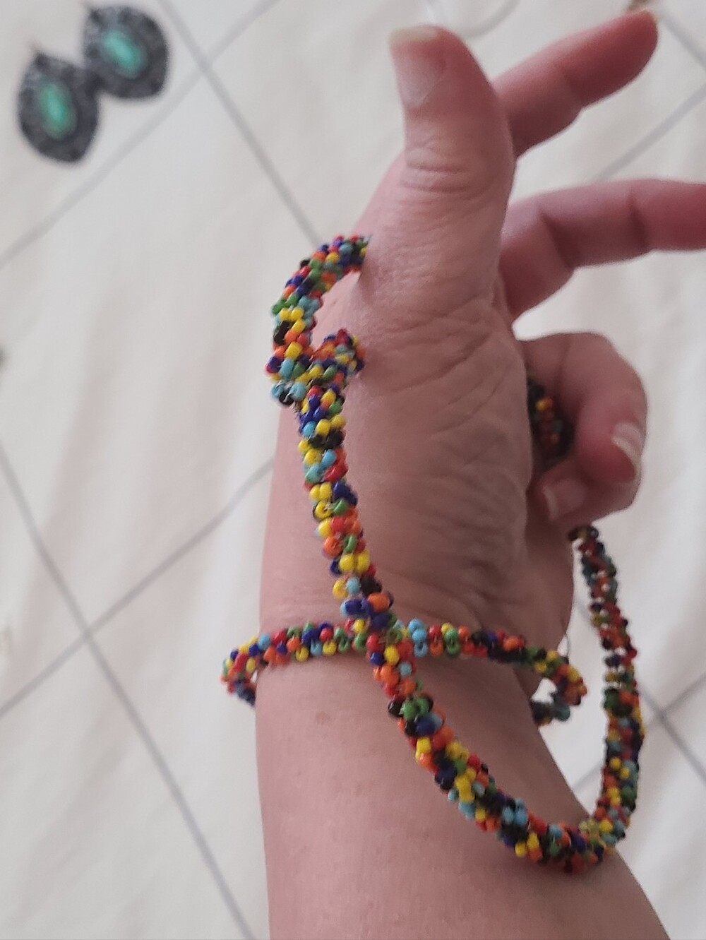 Turquoise & Multi Color Beaded Set - Picture 5 of 7